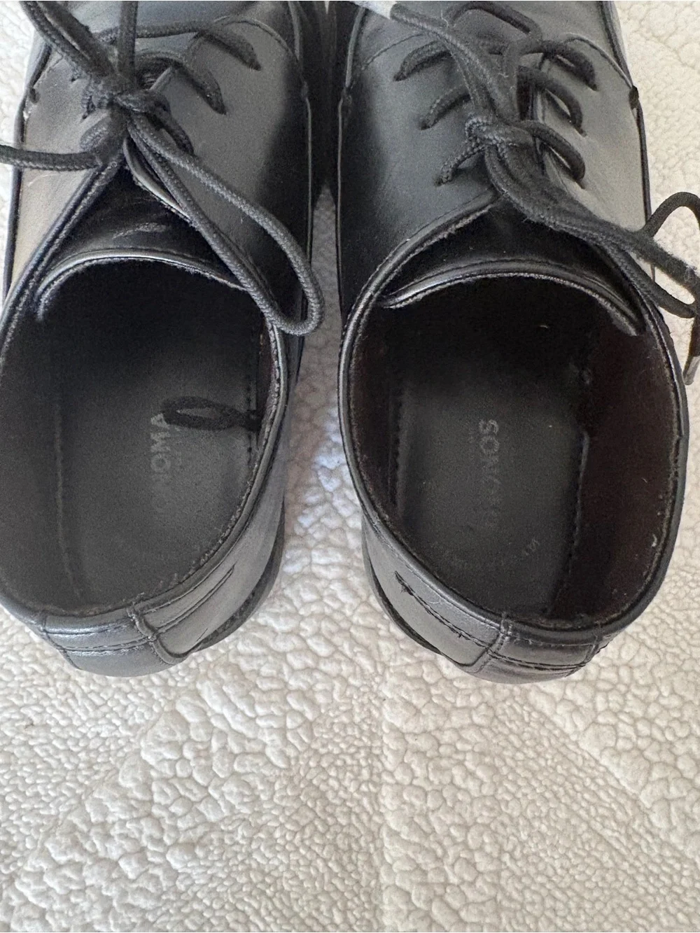 Black Dress Lace-Up Dress Shoes, Youth- big boy 3